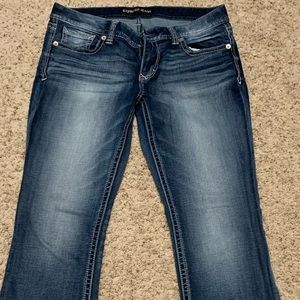 Express Stella Low Rise Barely boot cut jeans